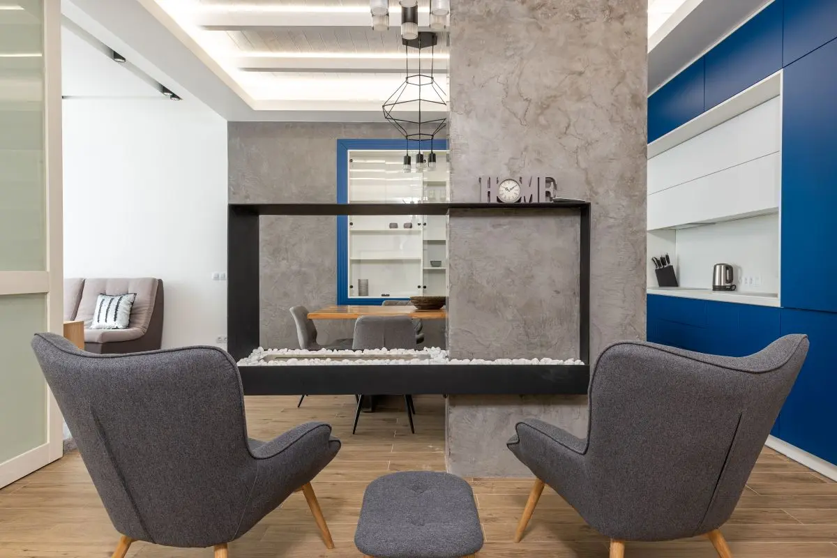 Séjour contemporain aménagé