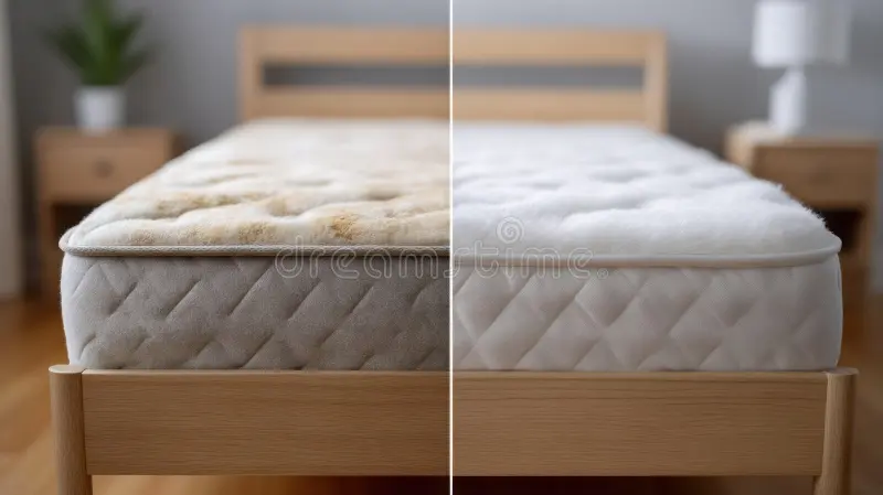 Matelas avant/après